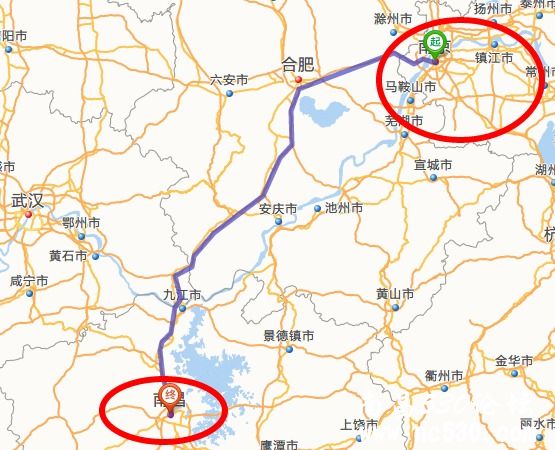 南京到南昌距离多少公里