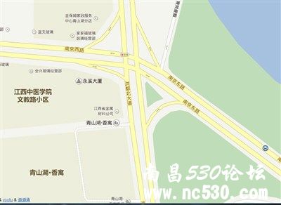 在洪都北大道转入南京西路待转区