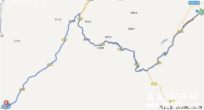 想走井冈山到炎陵，弄了两个路线图，实地走过井冈山的朋友看看